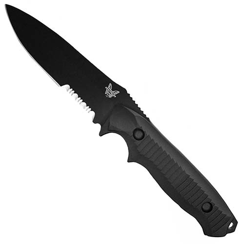 Benchmade Nimravus 4.5 Inch BK1 Combo Fixed Blade Knife