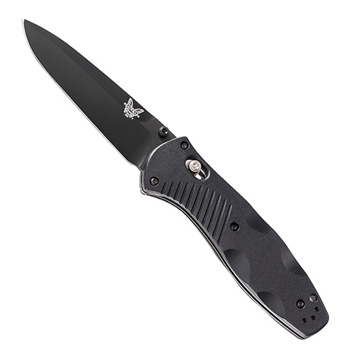 Benchmade Barrage Axis-Assisted 3.6 Inch Black Plain Blade Folding Knife