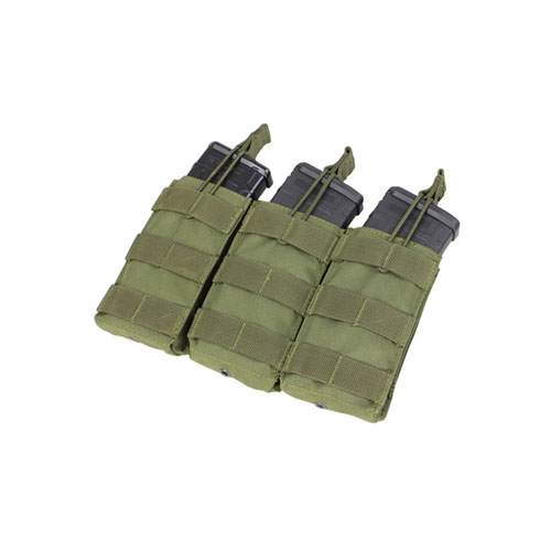 Condor Olive Drab Triple Open Top M4 Mag Pouch