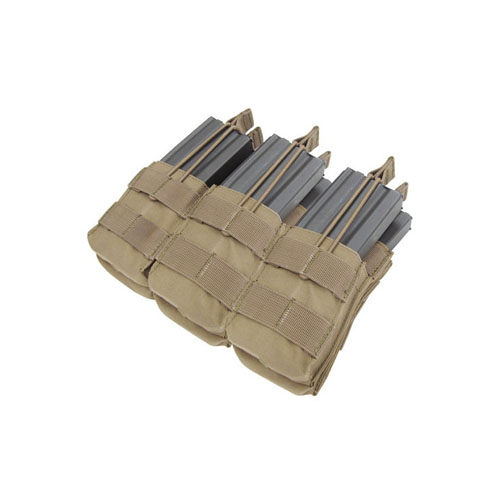 Condor Triple M4 Open-Top Mag Pouch (Tan)
