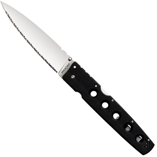 Cold Steel Hold Out I 50-50 Serrated Edge Folding Knife