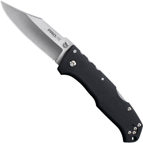 Cold Steel Pro Lite Clip Point Pocket Knife Black