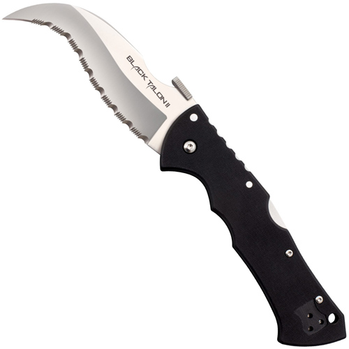 Cold Steel Black Talon II Serrated Edge Folding Knife