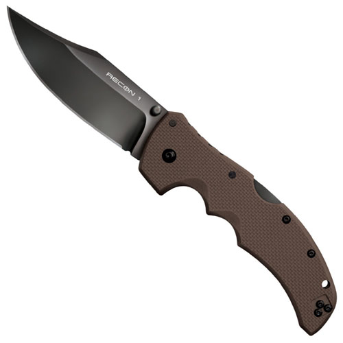 Cold Steel Recon 1 Clip Point Knife (Dark Earth)