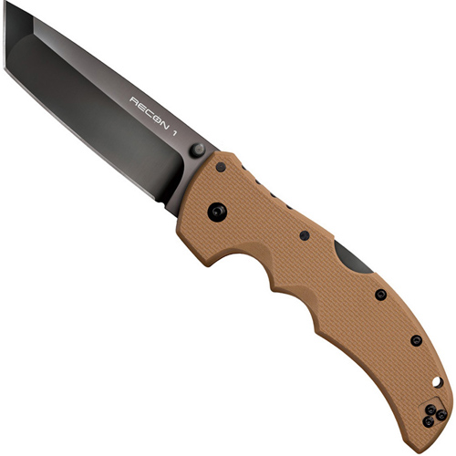 Cold Steel Recon 1 Tanto Folding Knife (Tan)