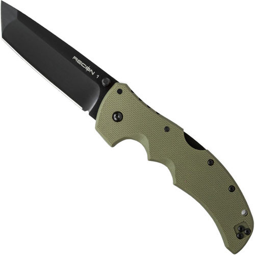 Cold Steel Recon 1 Tanto Folding Knife (OD Green)