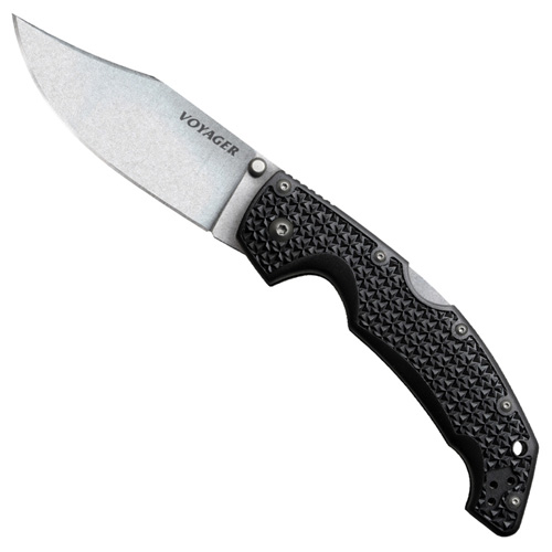 Cold Steel Voyager Clip 4 inch Plain Edge Folding Knife