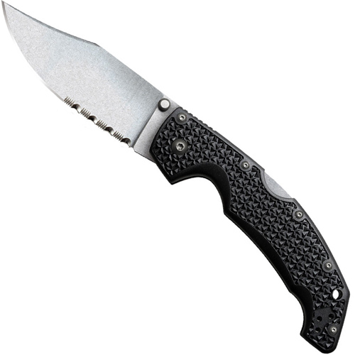 Cold Steel Voyager Large Clip Point Combo Edge Folding Knife