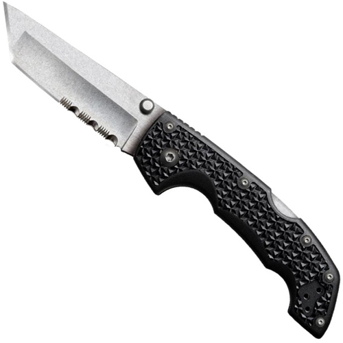 Cold Steel Voyager Large Tanto Point Half Serrated Edge Folding Knife