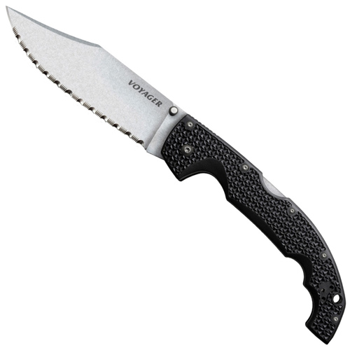 Cold Steel Voyager 4 mm XL Clip Point Serrated Folding Knife