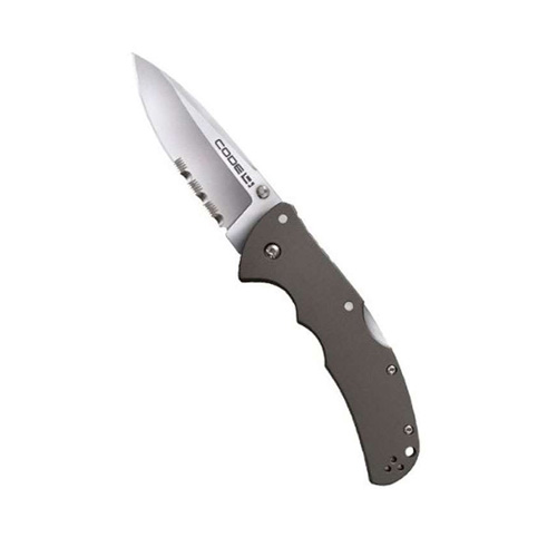 Cold Steel Code-4 Spear Point Half Serrated Edge Folding Knife