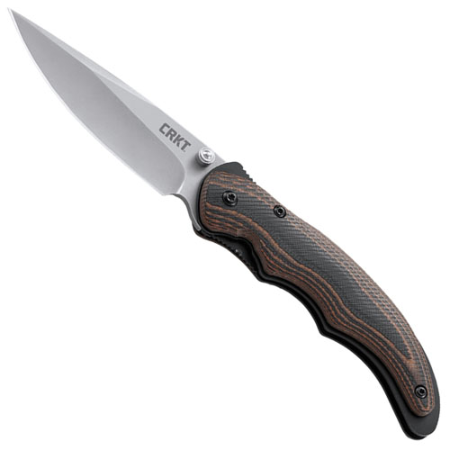 CRKT Endorser OutBurst Brown Black Razor-Sharp Edge Folding Knife