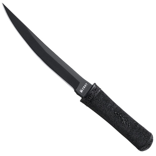 CRKT 2907K Hissatsu Black Fixed Blade Knife