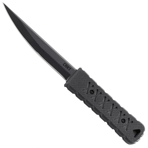CRKT 4.5 Inch Black Yukanto Fixed Blade Knife