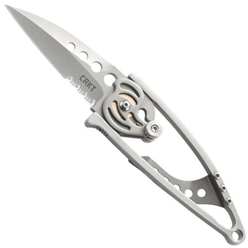 CRKT Snap Lock Triple Point Serrations Folding Knife
