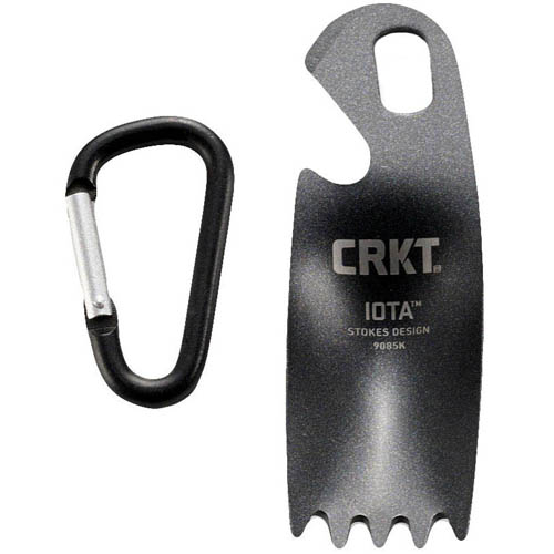 CRKT Iota Fork Spoon Keychain Multi Tool Black