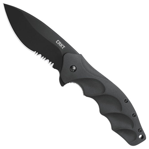 CRKT Combined Razor-Sharp And Triple-Point Serrated Edge Folding Knife