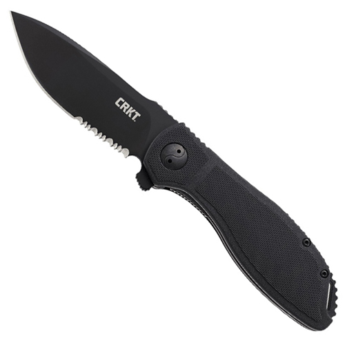 CRKT Prowess EDP Coated Half Serrated Folding Knife