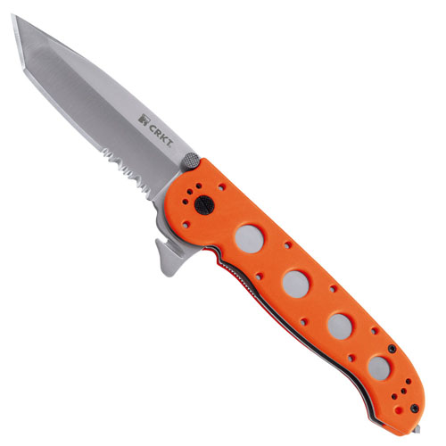 CRKT Orange Zytel Handle Tactical Knife