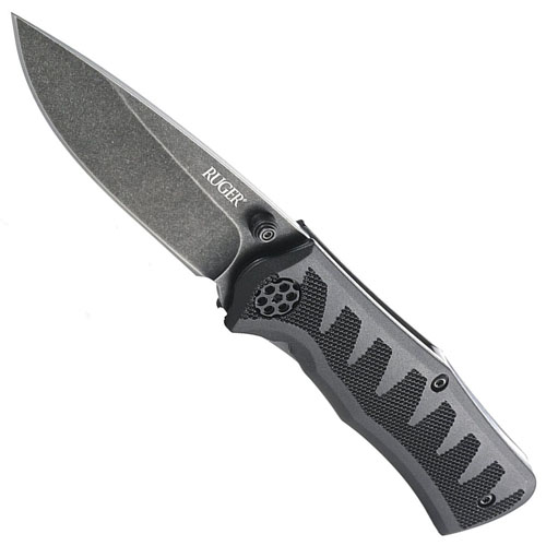 CRKT Ruger Compact Crack-Shot Stonewashed Knife (Black)