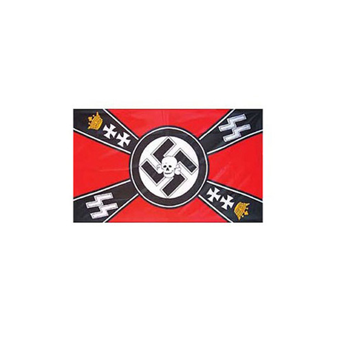 Flag 3ftx5ft WWII Germ SS Crown