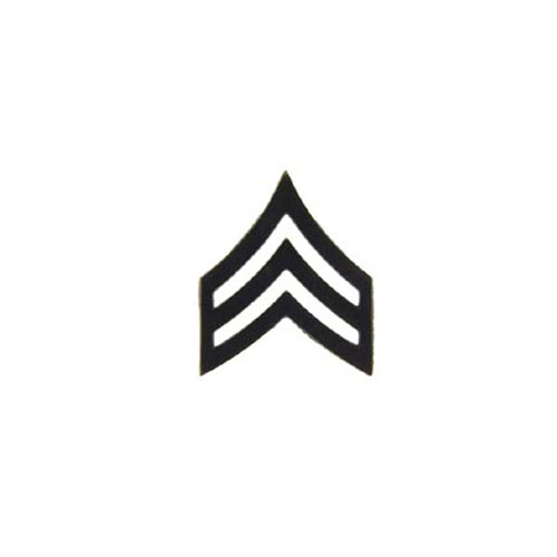 Rank-Army E5 SGT 1 Inch Subdued Pin