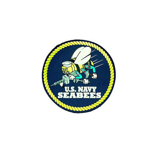 Patch 10 Inch Usn Seabees Logo