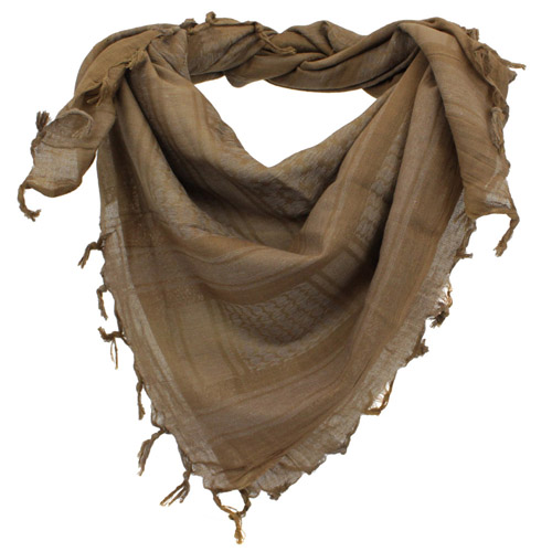 Shemagh Solid Colour Arab Scarf (Coyote Brown)