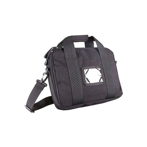 Tactical Black Shoulder Bag With Front ID Holder