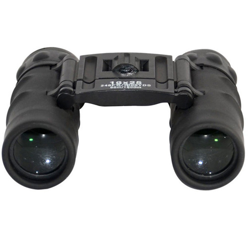 Foldable 16x25 Black Binoculars