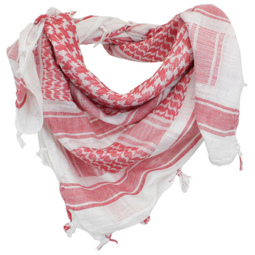 Arab 1249 Scarf Shemagh - Red/White