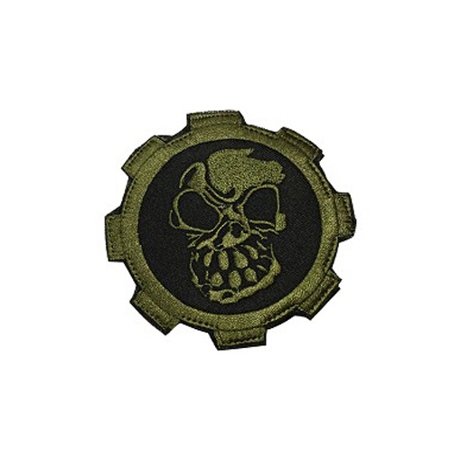 Demented Skull Patch (Olive Drab)