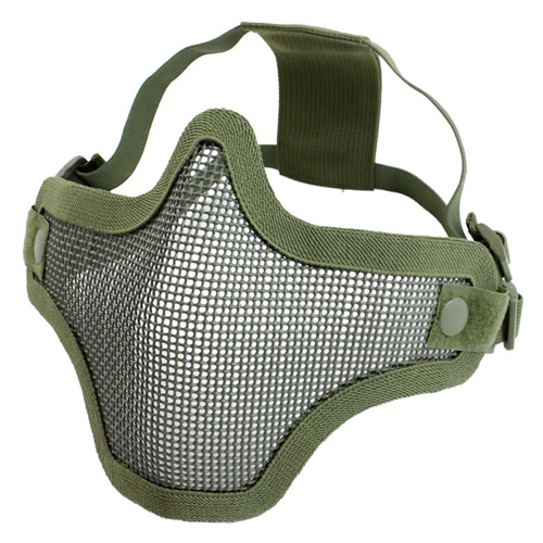 Gear Stock Half-Face Airsoft Mask - Olive Drab