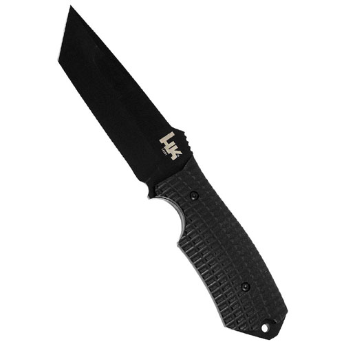 Heckler and Koch Conspiracy Black Plain Tanto Fixed Blade knife