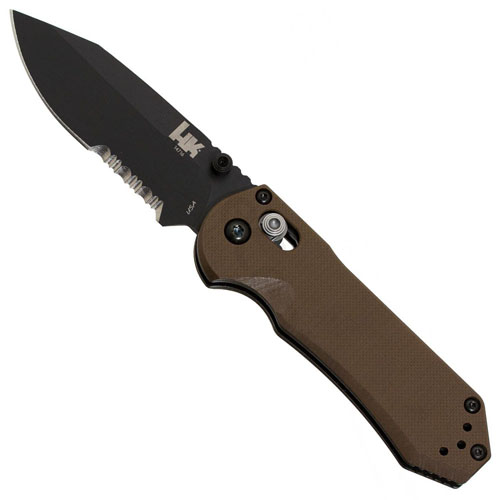 Heckler & Koch AXIS Mini Serrated Pocket Knife (Sand)