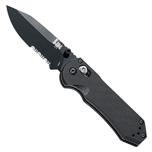 Heckler & Koch AXIS Mini Serrated Pocket Knife (Black)