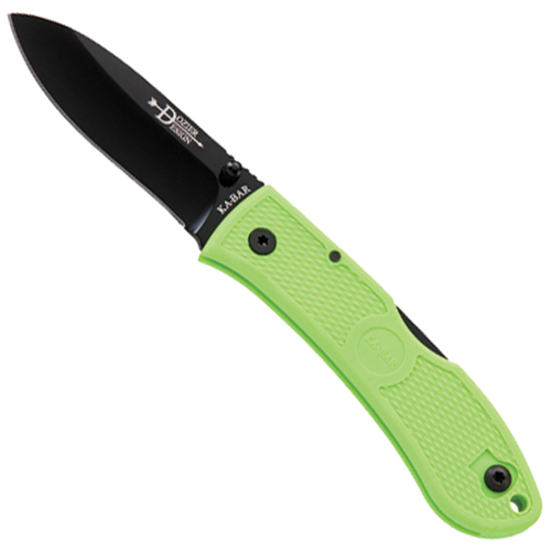Ka-Bar Dozier Hunter Zombie Green Folding Knife