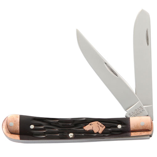 Ka-Bar Coppersmith 2 Blade Trapper Folding Knife