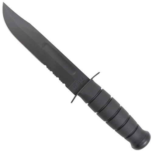 Ka-Bar 2-1212-3 Fighting Utility Black Fixed Blade Knife