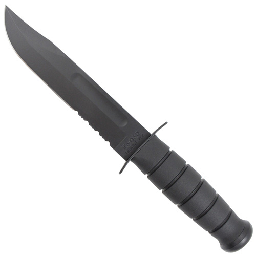 Ka-Bar 2-1214-7 Fighting Utility Black Fixed Blade Knife
