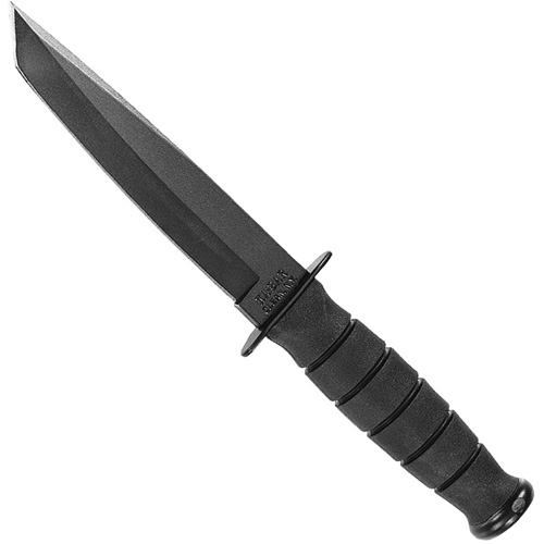 Ka-Bar 2-1254-3 Short Black Tanto Fighting Utility Fixed Blade Knife