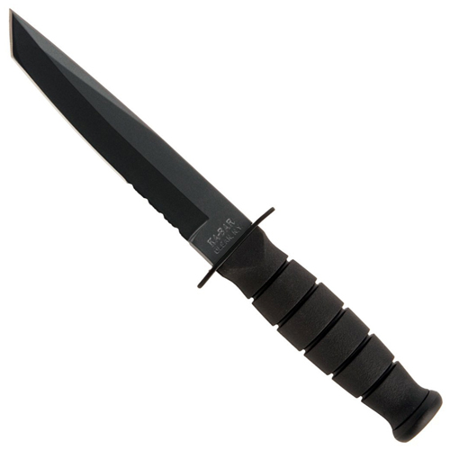 Ka-Bar 2-1255-0 Short Black Tanto Fixed Blade Knife