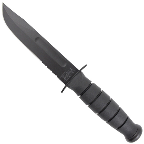 Ka-Bar 2-1259-8 Short Fighting Utility Black Fixed Blade Knife