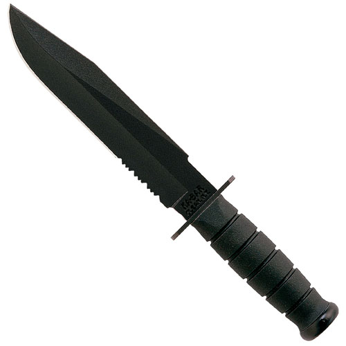 Ka-Bar 2-1271-0 Short Fighting Utility Black Fixed Blade Knife