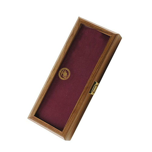 Ka-Bar 2-1438-7 Walnut Display Case-Usmc Glass