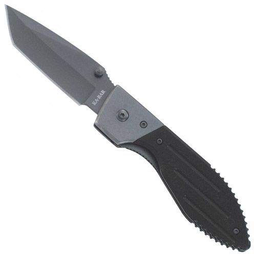 Ka-Bar 2-3074-5 Black Warthog Tanto Straight Edge Folding Knife