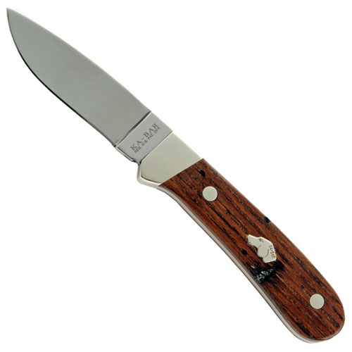 Ka-Bar 2-3576-4 Dogs Head Trailing Point Hunter Folding Knife