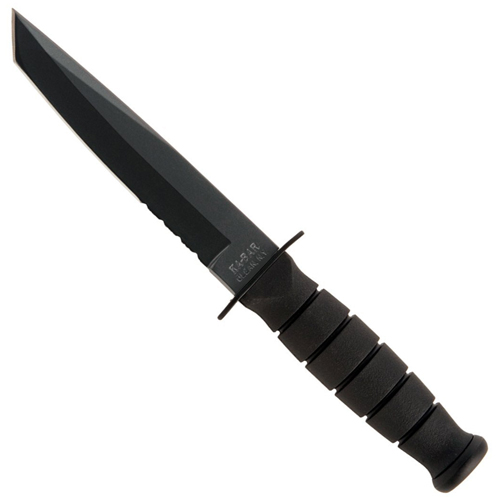 Ka-Bar 2-5055-2 Short Tanto Black Fixed Blade Knife