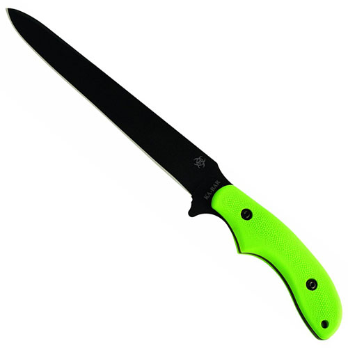 Ka-Bar ZK Death Dagger with Green Black Replacement Handle Fixed Blade Knife