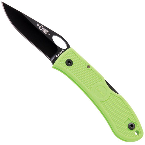 Ka-Bar Dozier Thumb Notch Zombie Green Folding Knife